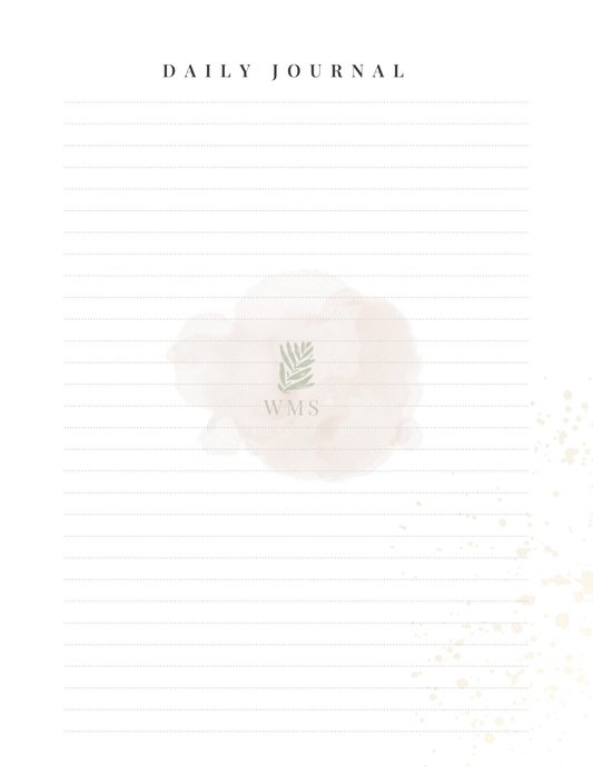 Simple Clean Journal Page